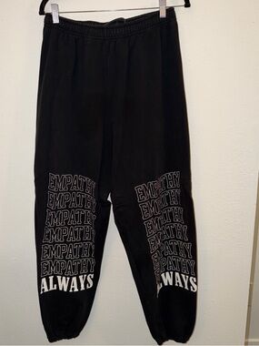 Black Mayfair Group 'Empathy Always' Graphic Sweatpants